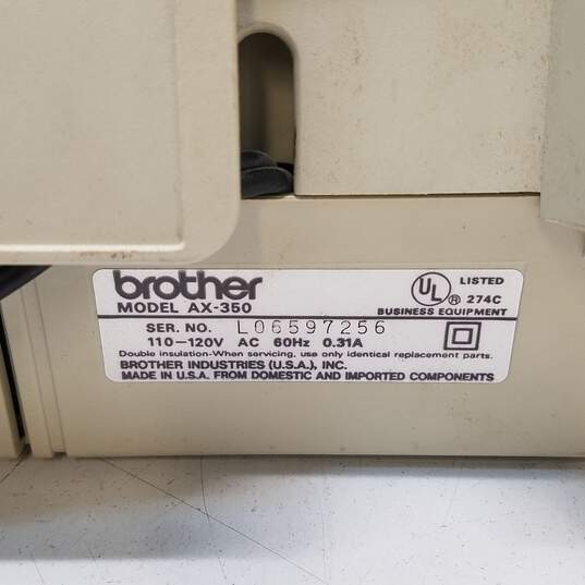 Brother AX-350 Electronic Typewriter image number 6