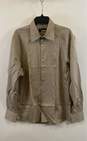BCBG Attitude Men's Brown Printed Button Up - XL NWT image number 1