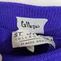St. John purple knit trouser pants women's size 4 - flaws image number 3