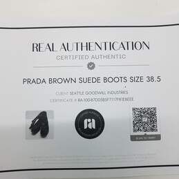 AUTHENTICATED WMNS PRADA SUEDE BOOTS EURO SIZE 38.5 alternative image