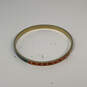 Designer Laurel Burch Gold-Tone Enamel Round Fashionable Bangle Bracelet image number 3