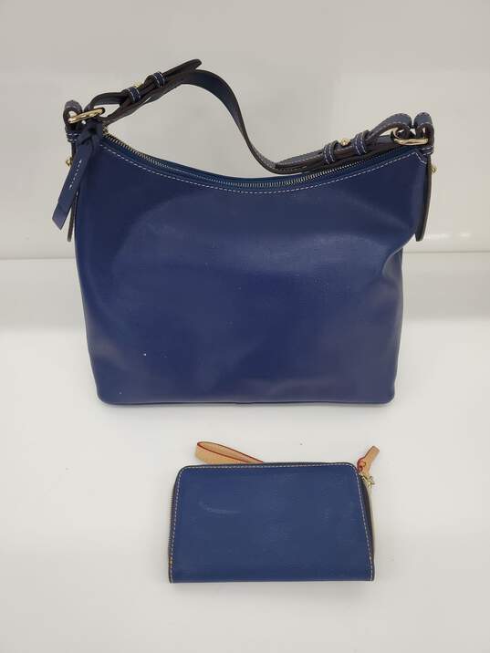 Dooney & Bourke Saffiano Hobo Shoulder Bag+String Bag+clutch bag image number 2