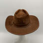 Mens Brown Wide Brim Lightweight Western Cowboy Hat Size 7 3/8 image number 4