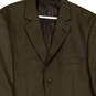 Mens Brown Notch Lapel Collar Long Sleeve Three Button Blazer Size 42R image number 3