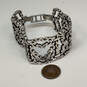 Designer Brighton Silver-Tone Open Work Fashionable Link Chain Bracelet image number 3