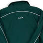 Mens Green Long Sleeve Mock Neck Full-Zip Activewear Track Jacket Size M image number 4