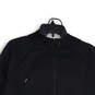 Womens Black Long Sleeve Activewear Full-Zip Hoodie Size Small image number 3
