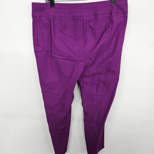 So Slimming By Chico's Purple Ankle Pants image number 2