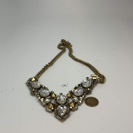 Designer Stella & Dot Gold-Tone Zora Crystal Cut Stone Statement Necklace image number 2