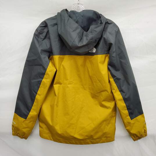 The North Face Boys Antora Dry-Vent Mustard Yellow & Black Rain Jacket Size XL image number 2