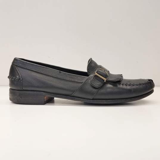 Cole Haan Black Leather Kiltie Buckle Loafers Men's Size 8.5 M image number 2