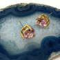 Designer Kate Spade Gold-Tone Rise Shine Crystal Stud Earrings W/ Dust Bag image number 4
