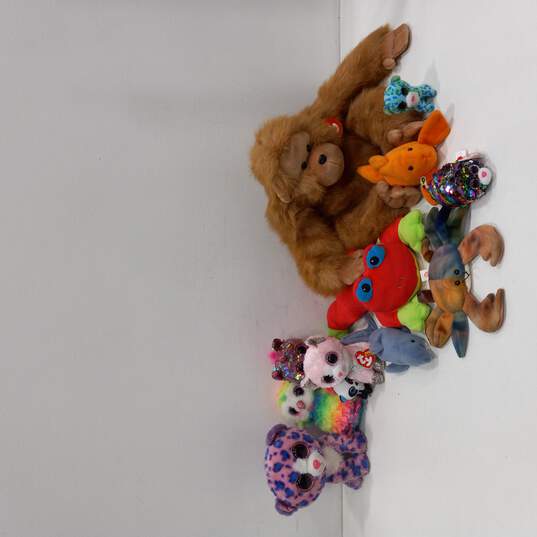 11pc Bundle of Assorted TY Plush Animals image number 1
