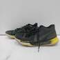 Nike Zoom Kyrie Black & Yellow Athletic Lace-Up Sneakers Size 13 image number 2