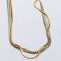 14K Two-Tone S Chain Layered Necklace 8.5g image number 1