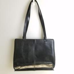 Gianni Conti Leather Pennie Shoulder Bag Black