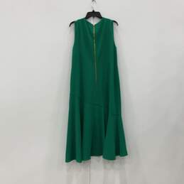 NWT Womens Green Sleeveless Knee Length Back Zip Shift Dress Size 16W alternative image