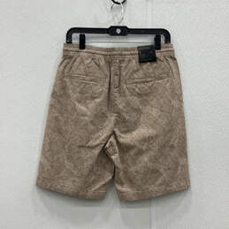 NWT Mens Brown Flat Front Slash Pocket Regular Fit Bermuda Shorts Size S alternative image