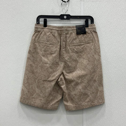 NWT Mens Brown Flat Front Slash Pocket Regular Fit Bermuda Shorts Size S image number 2