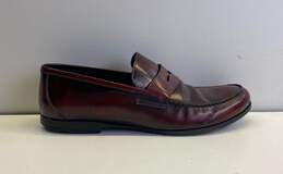 Harrys of London Burgundy Slide Dress Shoe Men 10