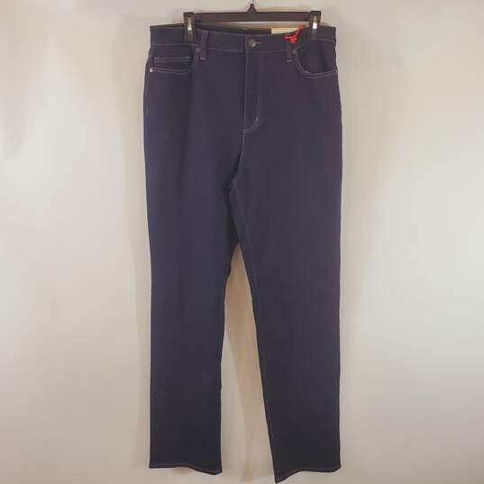 Land's End Women High Rise Blue Jeans 12T NWT image number 1