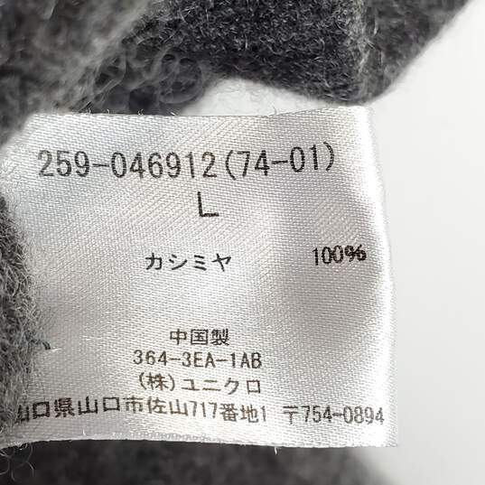 UNIQLO Women Grey Wool Cropped Top L image number 4