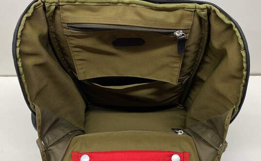 Paul Smith Black Red Nylon Backpack Bag image number 6