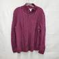 LL Bean WM's Purple Cardigan Full Zip Sweater Size XL image number 1
