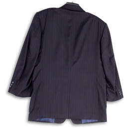 Mens Black Notch Lapel Pockets Single Breasted Two Button Blazer Size 43R alternative image