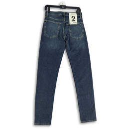 NWT Mens Blue Denim 5-Pocket Design Slim Fit Skinny Leg Jeans Size 28W 32L alternative image