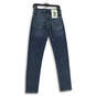 NWT Mens Blue Denim 5-Pocket Design Slim Fit Skinny Leg Jeans Size 28W 32L image number 2
