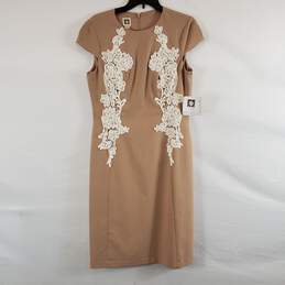 Anne Klein Women's Tan Midi Dress SZ 10