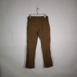 Mens Flat Front Straight Leg Zipper Pockets Belt Loops Cargo Pants Size 32X32 alternative image