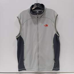 The North Face Concavo Men's Light Gray Full Zip Vest Vest Size L