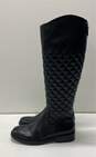 Vince Camuto Quilted Leather Faya Riding Boots Black 7 image number 3