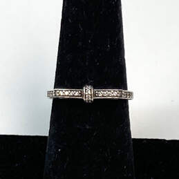 Designer Pandora S925 ALE Sterling Cubic Zirconia Stone Bow Band Ring