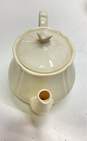 I. Godinger & Co. Tea Pots Lot of 3 Ceramic Ivory White Hot Beverage Tableware image number 11