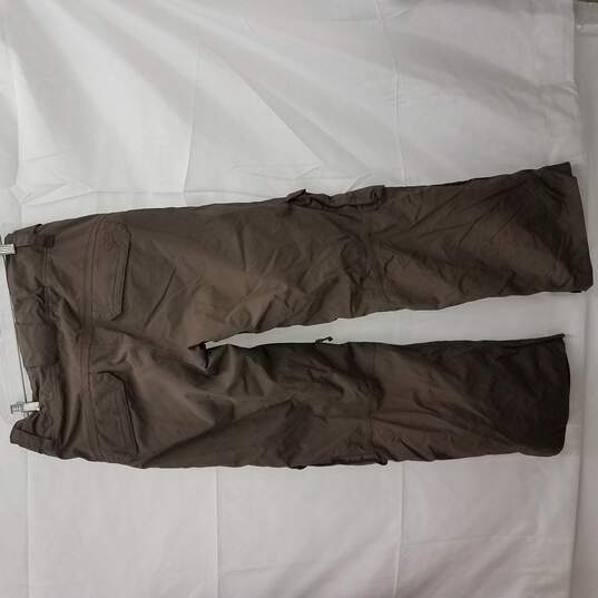 Womens Brown North Face Snow Pants - Size M image number 2