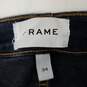 NWT Frame WM's Le High Straight Dark Blue Denim Jeans Size 34 x 26 image number 3