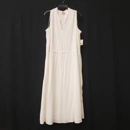 Anne Klein Women Ivory Textured Dress L NWT
