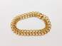 Vintage 14K Yellow Gold Double Curb Chain Bracelet 30.1g image number 3