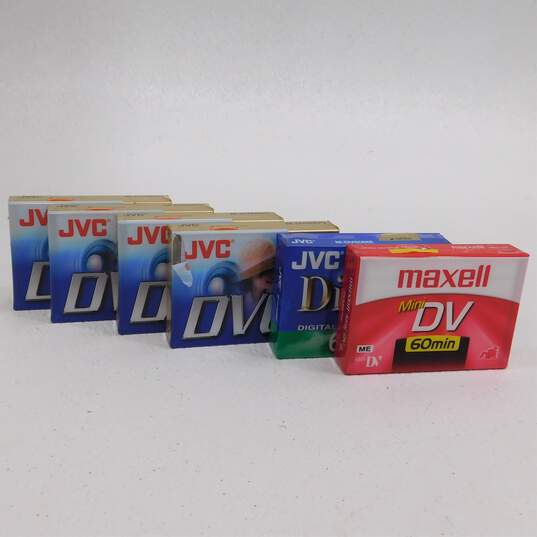JVC DVC 60 Minute DV Mini Cassette Tapes Lot of 6 image number 1
