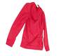 Mens Red Dri-Fit Long Sleeve Hooded Pullover Sweatshirt Size S image number 3