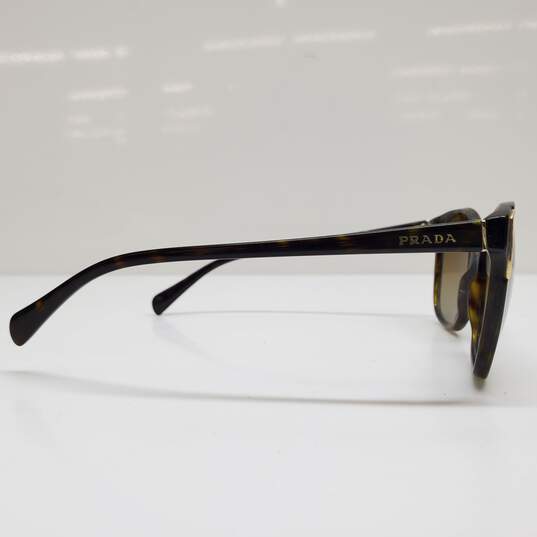 AUTHENTICATED PRADA PR01OS BROWN/GREEN CAT EYE SUNGLASSES image number 4