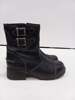 Harley-Davidson Women's Black Leather Motorcycle Boots Size 9