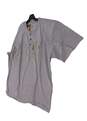 NWT Mens Gray Heather Loose Fit Casual Henley Pullover T Shirt Size 2XL image number 2