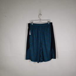 Mens Striped Dri Fit Elastic Waist Drawstring Athletic Shorts Size XXL alternative image