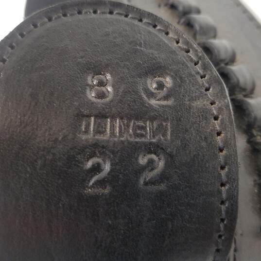 Unbranded Western Leather Cartridge Black Gun Belt Size 32 & 36 image number 8