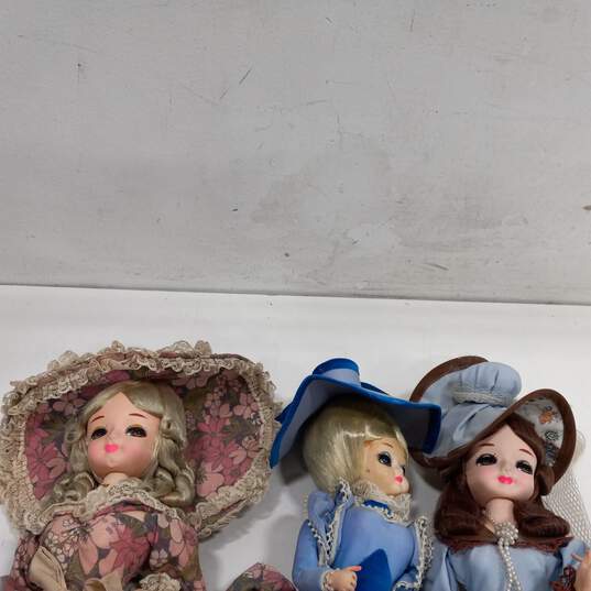 Vintage 70s Bradley's Southern Belle Dolls Assorted 3pc Lot image number 8