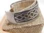 Celtic Style 925 Chunky Scrolled Cuff Bracelet 33.5g image number 3